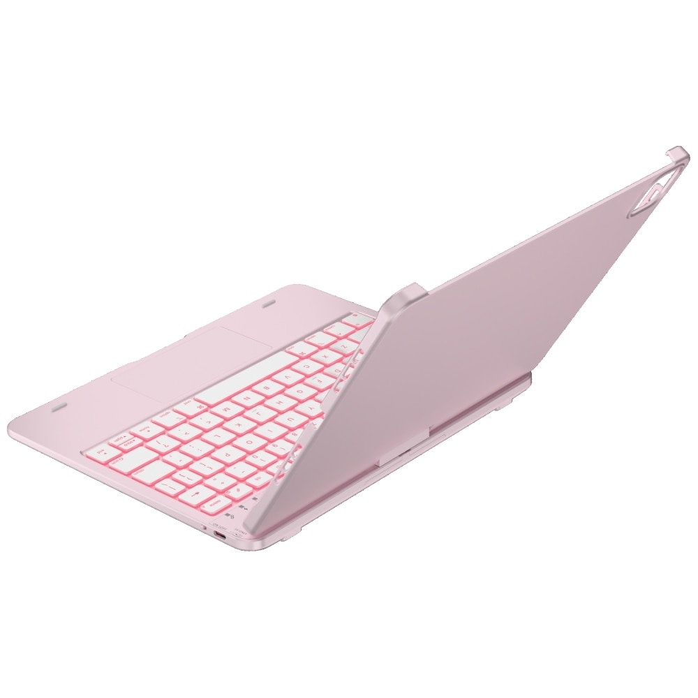 Carcasa cu tastatura Typecase Flexbook Touch compatibila cu iPad Air 11 inch 2024 / 2025, Roz
