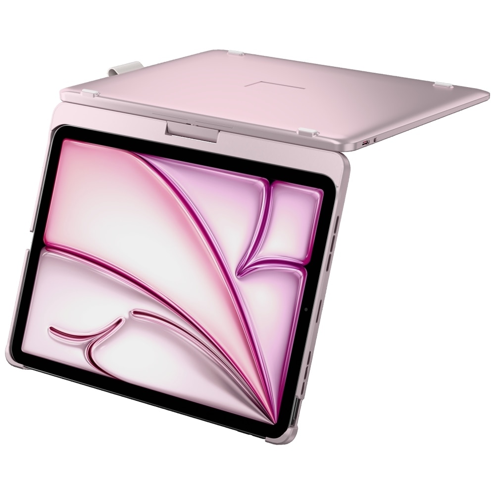 Carcasa cu tastatura Typecase Flexbook Touch compatibila cu iPad Air 11 inch 2024 / 2025, Roz