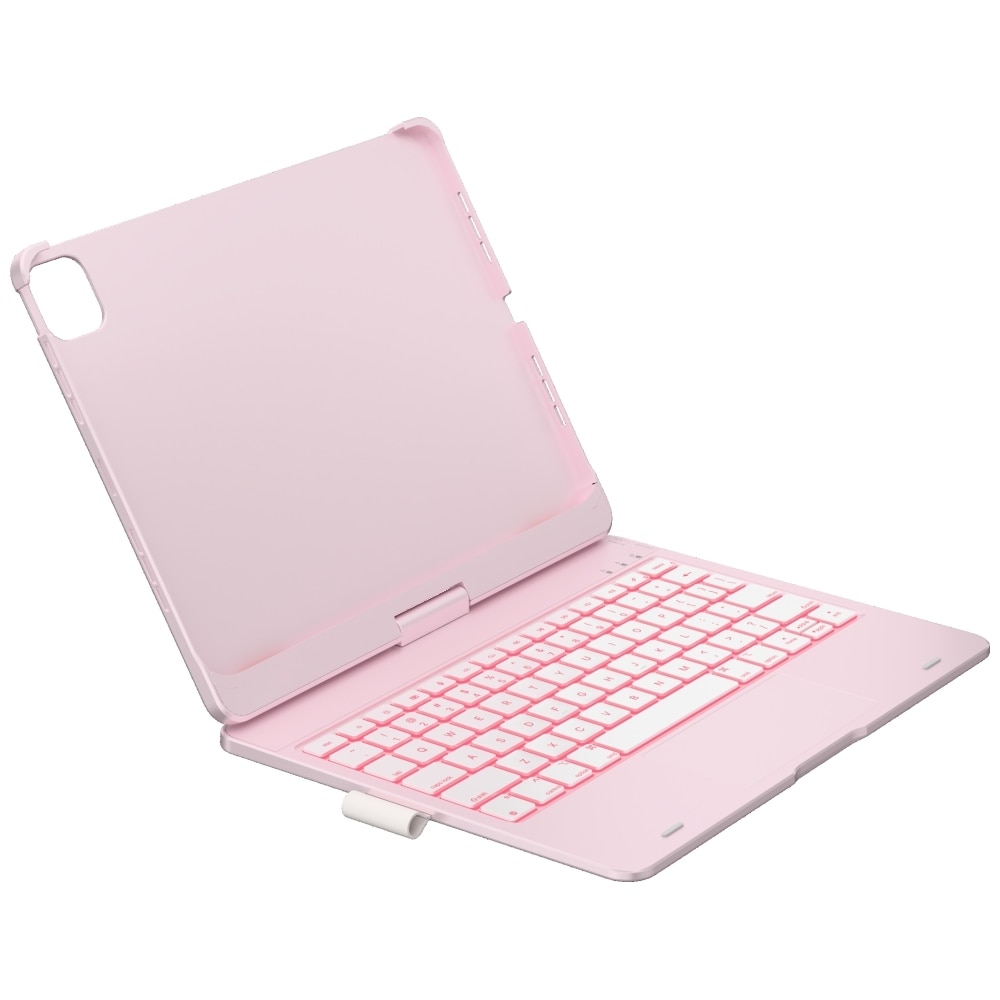 Carcasa cu tastatura Typecase Flexbook Touch compatibila cu iPad Air 11 inch 2024 / 2025, Roz