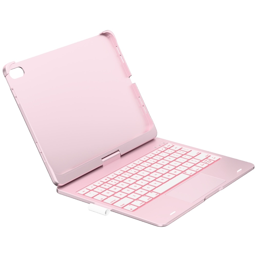 Carcasa cu tastatura Typecase Flexbook Touch compatibila cu iPad 11 inch (A16) 2025 / iPad 10.9 inch 2022, Roz