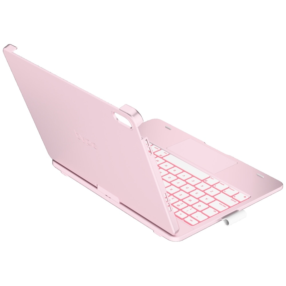 Carcasa cu tastatura Typecase Flexbook Touch compatibila cu iPad 11 inch (A16) 2025 / iPad 10.9 inch 2022, Roz