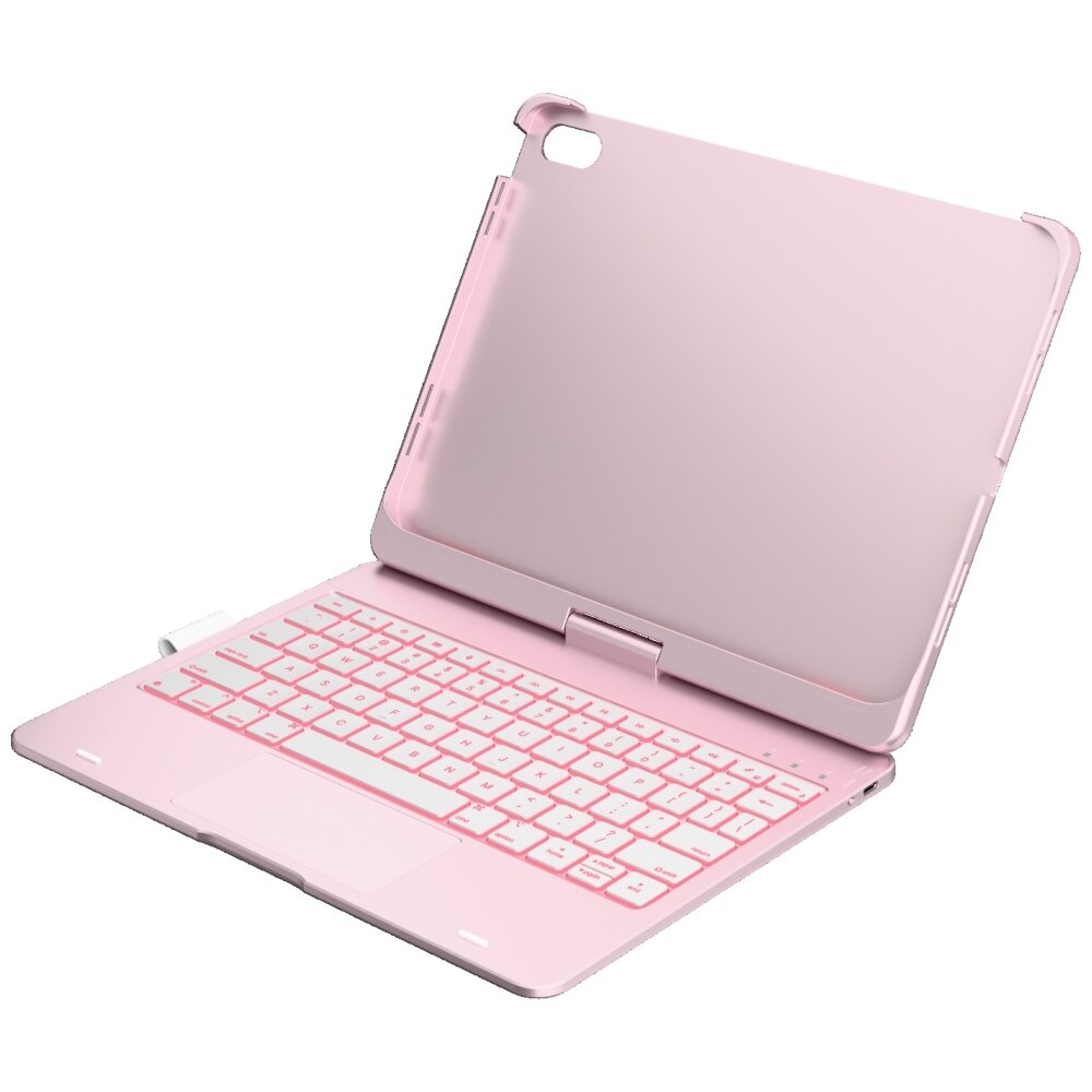 Carcasa cu tastatura Typecase Flexbook Touch compatibila cu iPad 11 inch (A16) 2025 / iPad 10.9 inch 2022, Roz