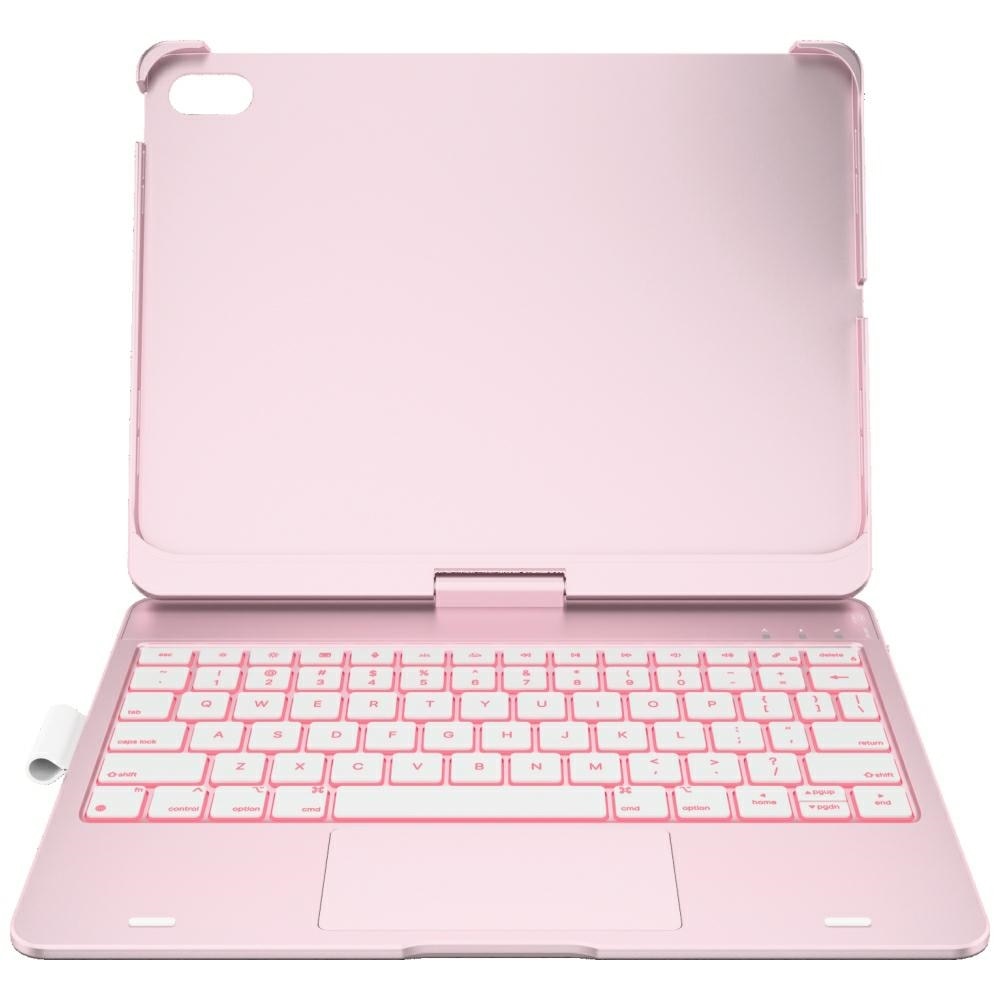 Carcasa cu tastatura Typecase Flexbook Touch compatibila cu iPad 11 inch (A16) 2025 / iPad 10.9 inch 2022, Roz