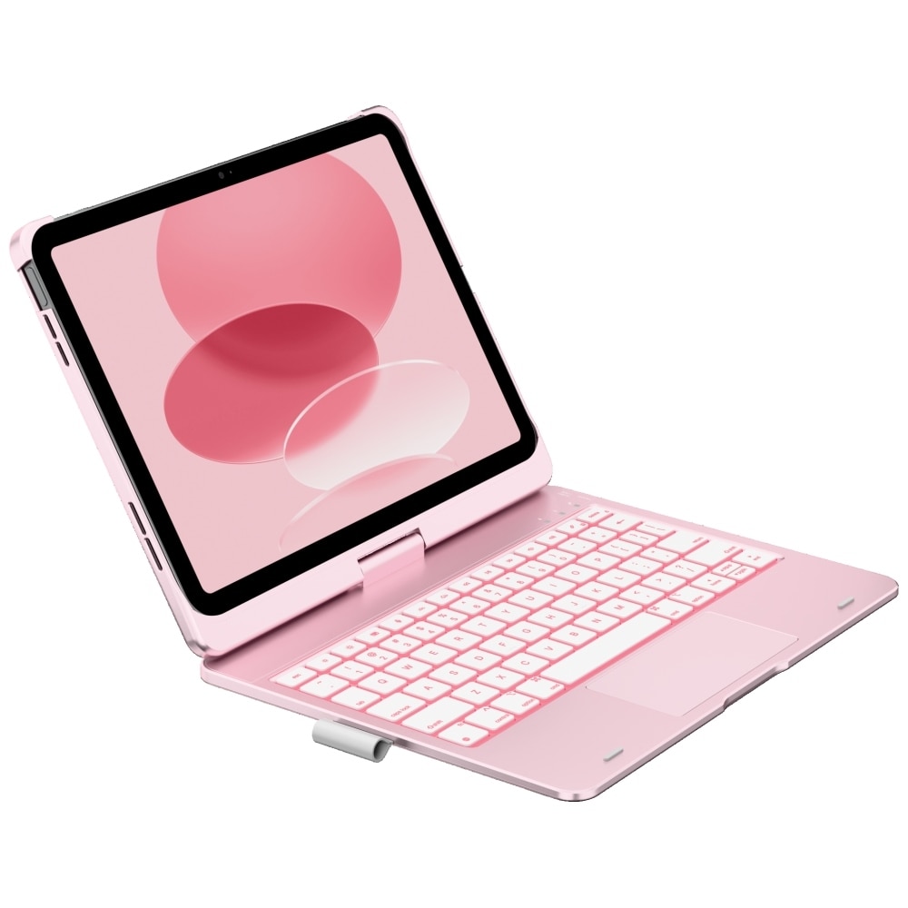 Carcasa cu tastatura Typecase Flexbook Touch compatibila cu iPad 11 inch (A16) 2025 / iPad 10.9 inch 2022, Roz