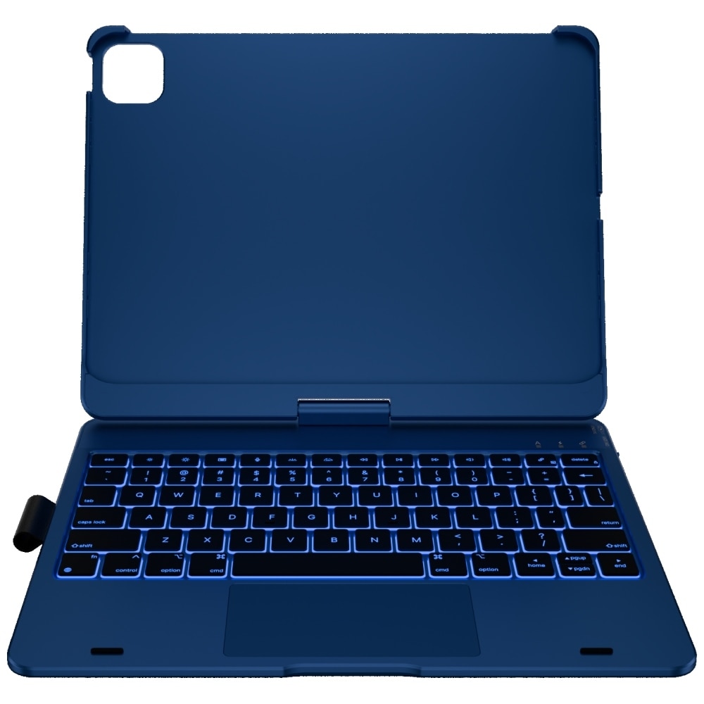 Carcasa cu tastatura Typecase Flexbook Touch compatibila cu iPad Pro 11 inch 2024 / 2025, Dark Blue