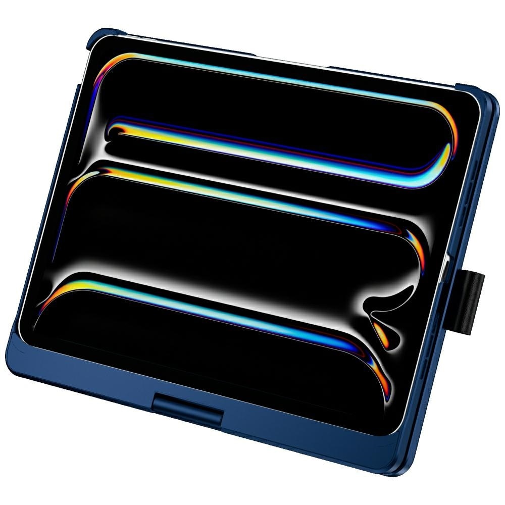 Carcasa cu tastatura Typecase Flexbook Touch compatibila cu iPad Pro 11 inch 2024 / 2025, Dark Blue