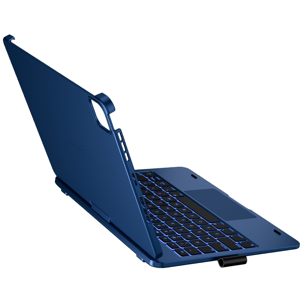 Carcasa cu tastatura Typecase Flexbook Touch compatibila cu iPad Pro 11 inch 2024 / 2025, Dark Blue