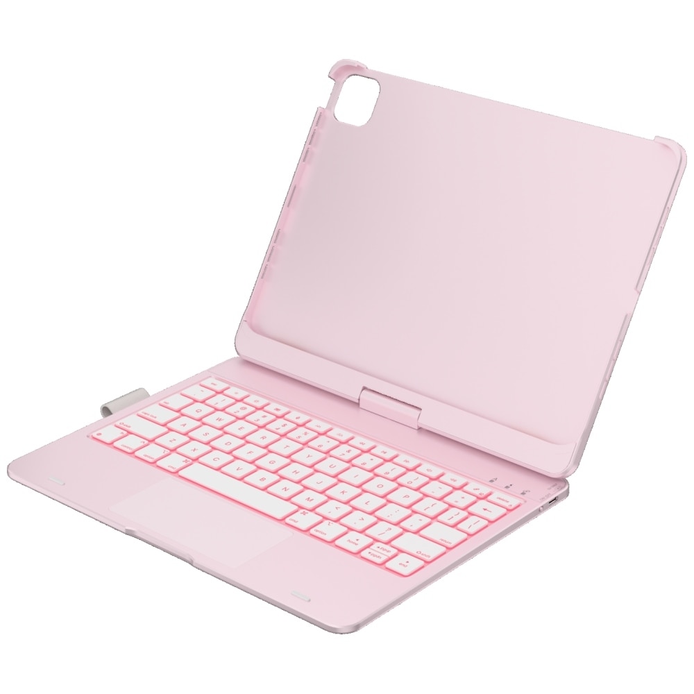 Carcasa cu tastatura Typecase Flexbook Touch compatibila cu iPad Pro 11 inch 2024 / 2025, Roz