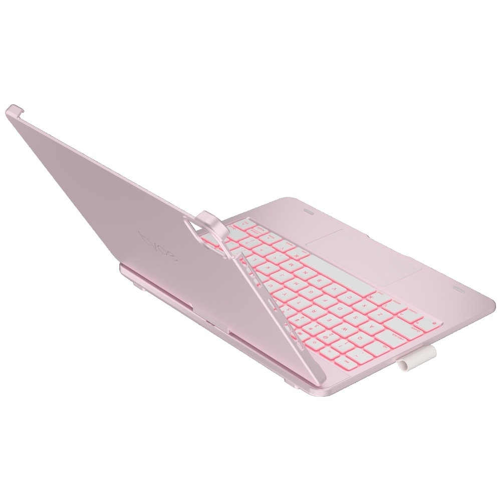 Carcasa cu tastatura Typecase Flexbook Touch compatibila cu iPad Pro 11 inch 2024 / 2025, Roz