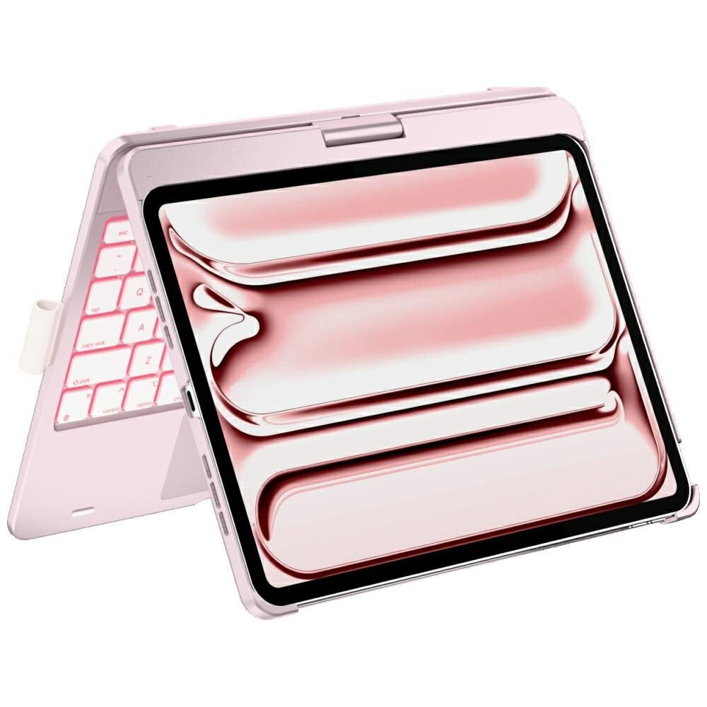 Carcasa cu tastatura Typecase Flexbook Touch compatibila cu iPad Pro 11 inch 2024 / 2025, Roz