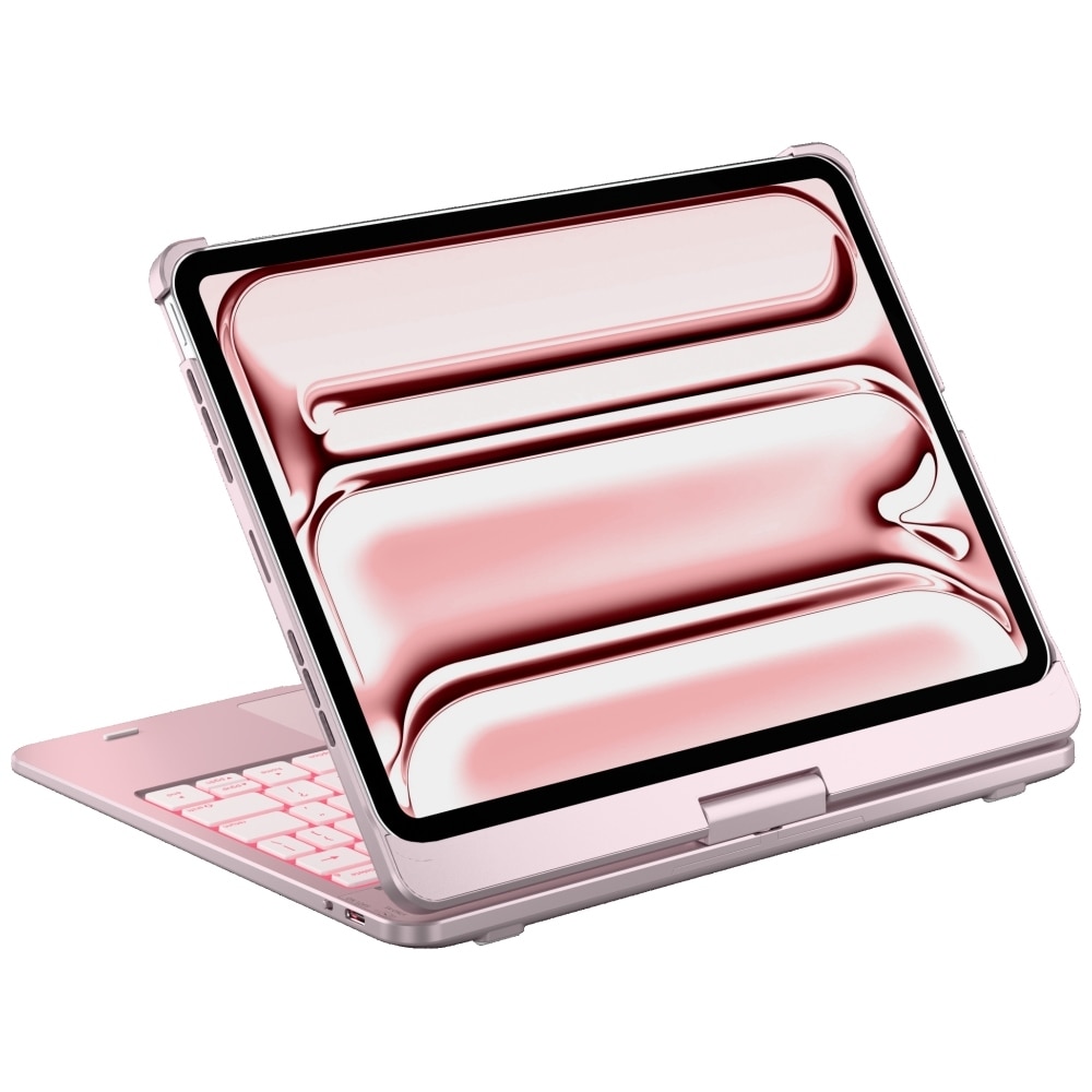 Carcasa cu tastatura Typecase Flexbook Touch compatibila cu iPad Pro 11 inch 2024 / 2025, Roz