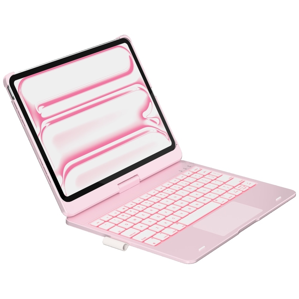 Carcasa cu tastatura Typecase Flexbook Touch compatibila cu iPad Pro 11 inch 2024 / 2025, Roz