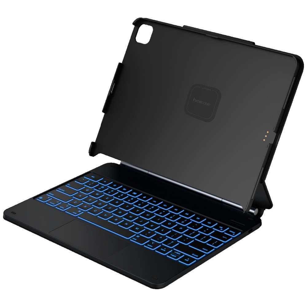 Carcasa cu tastatura Typecase Edge Plus compatibila cu iPad Air 13 inch 2024 / 2025, Negru