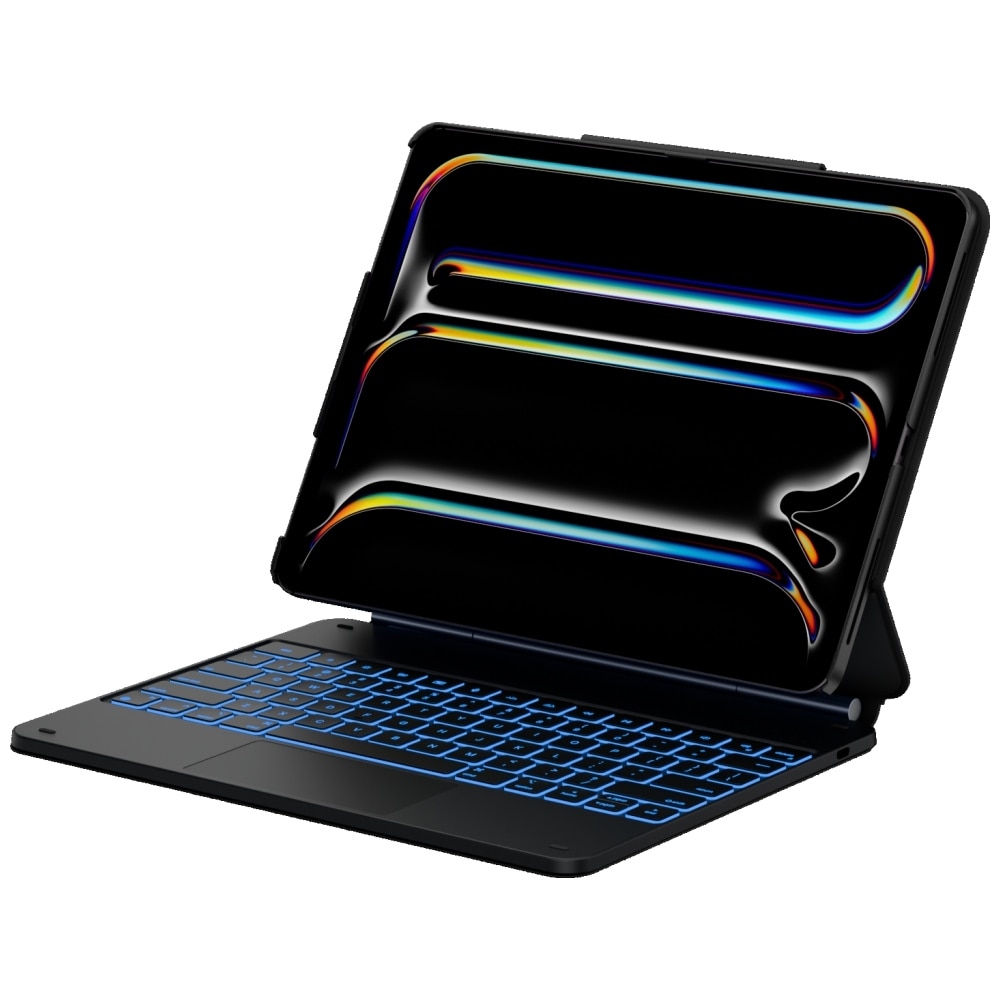 Carcasa cu tastatura Typecase Edge Plus compatibila cu iPad Air 13 inch 2024 / 2025, Negru