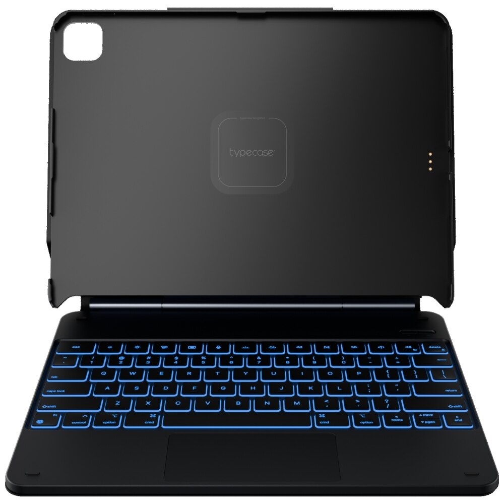 Carcasa cu tastatura Typecase Edge Plus compatibila cu iPad Air 13 inch 2024 / 2025, Negru
