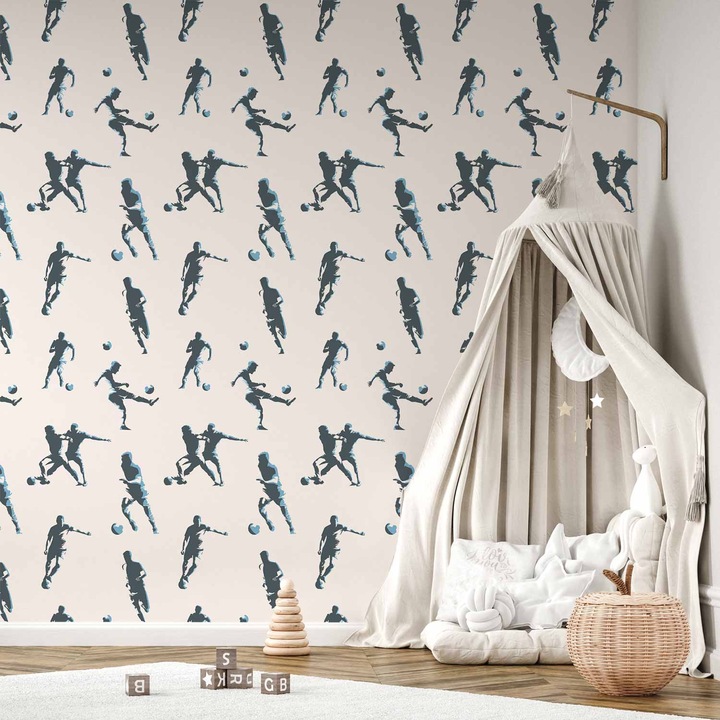 Tapet Rezistent la apa - Football Characters - 50 x 1000 cm