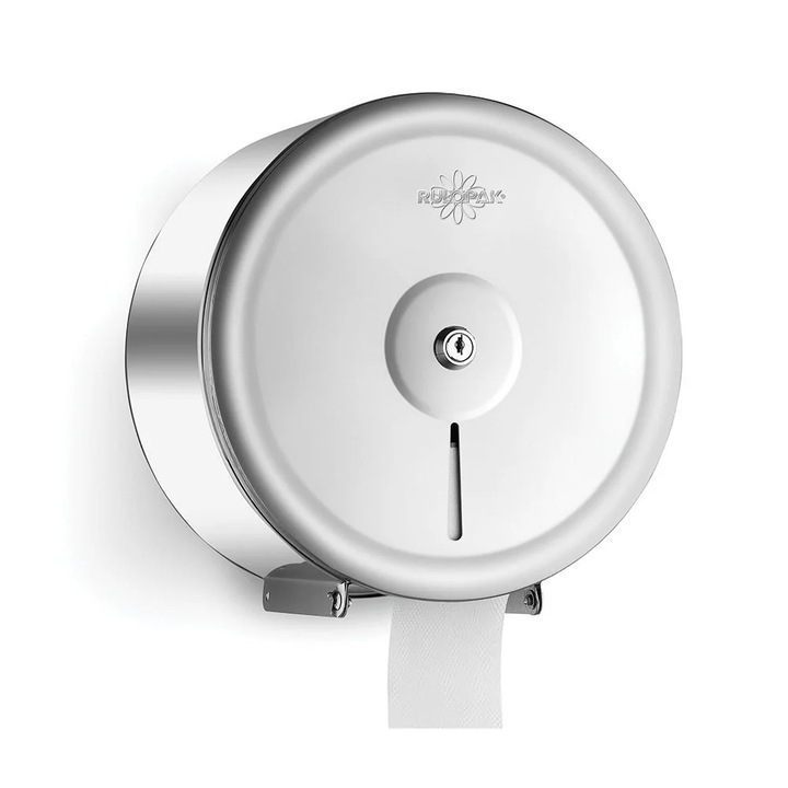 Rozsdamentes acél WC-papír adagoló, Mini Jumbo