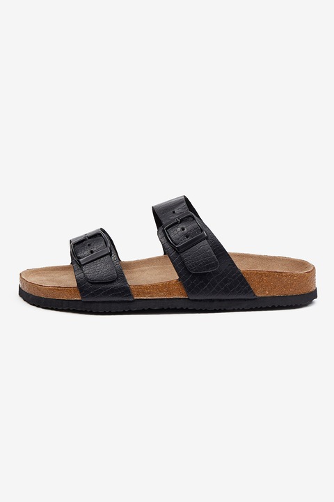 Orsay, Papuci de piele ecologica, Negru, 38