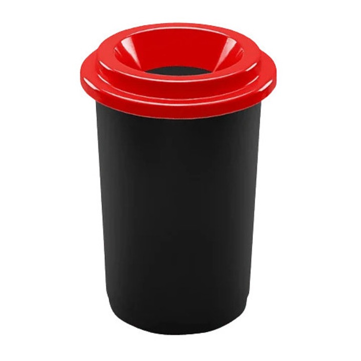 Cos gunoi colectare selectiva 50L, Rosu