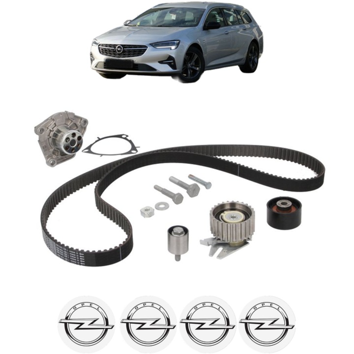 Set pompa apa si curea distributie OPEL INSIGNIA A Sports Tourer (G09) 2.0 Biturbo CDTI 4x4 (35) 195 CP din 2012 - 2015, Bosch, 4x Stickere auto cu OPEL