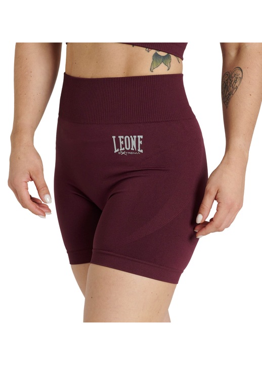 Pantaloni scurți compresivi Leone1947, bordeaux, M