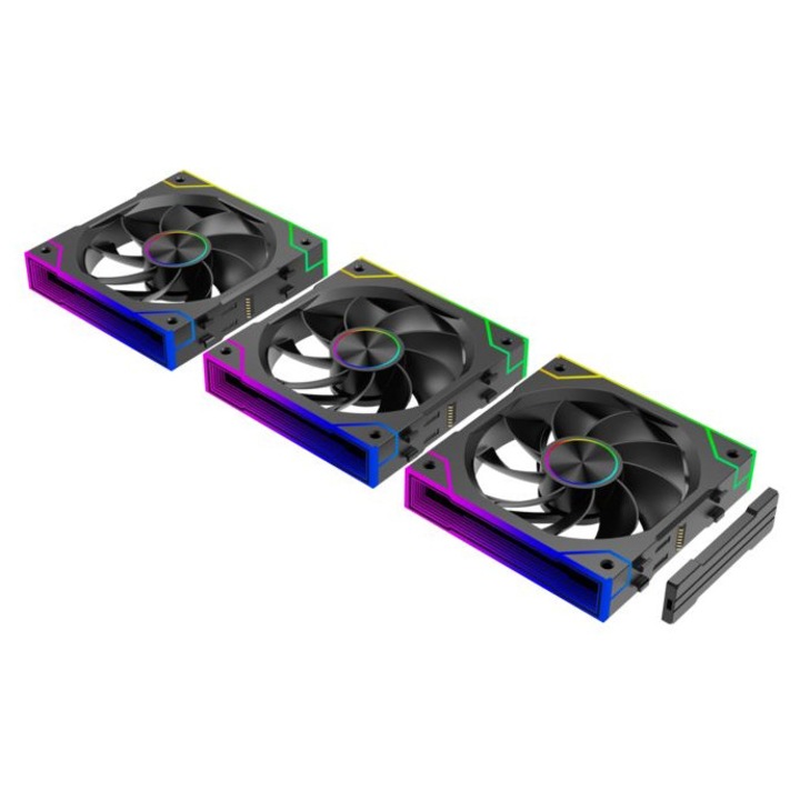 Ventilator PC Xilence XF073, 3x12cm, 1100-2000rpm, RGB