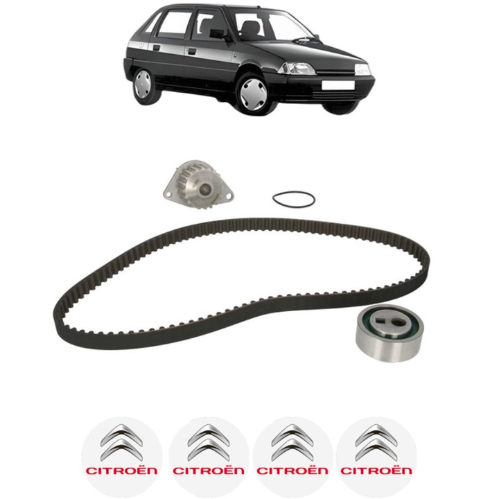 Curea de distributie CITROEN AX (ZA-_) 14 85 CP din 1988 - 1992, Bosch, 4x Stickere auto cu CITROEN