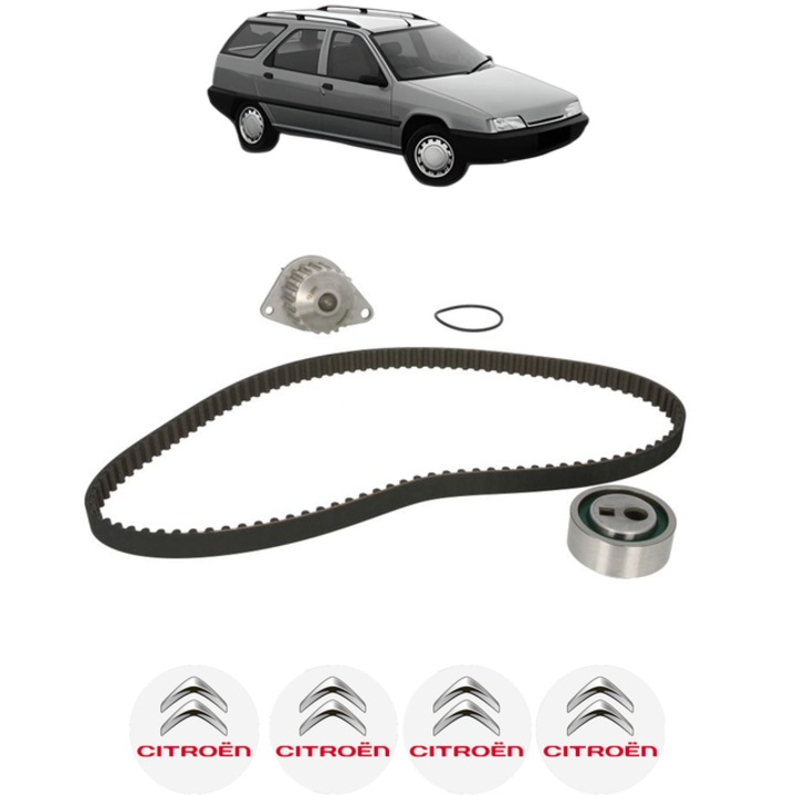 Curea de distributie CITROEN ZX Break (N2) 1.4 i 75 CP din 1993 - 1997, Bosch, 4x Stickere auto cu CITROEN