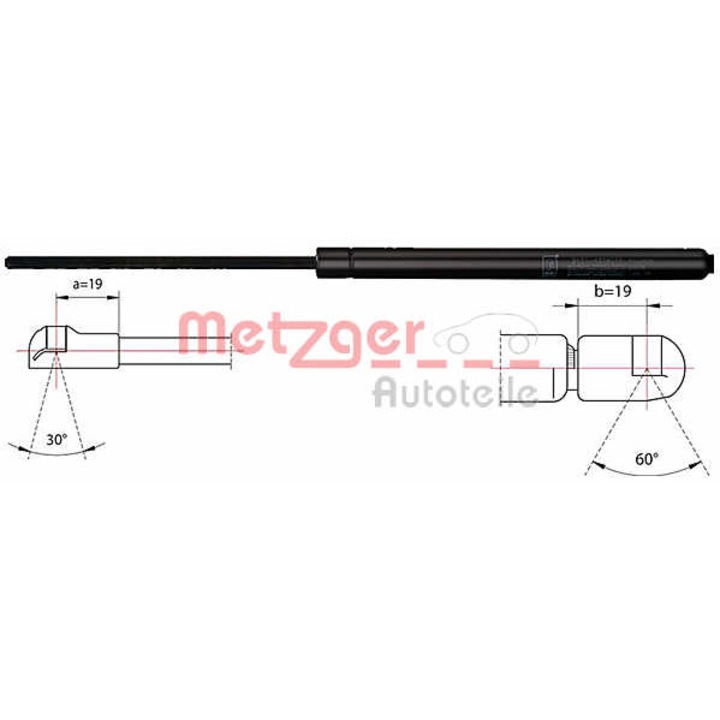 Motorháztető teleszkóp METZGER 2110414