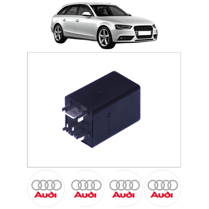 Unitate control pentru bujii incadescente AUDI A4 B8 Avant (8K5) 2.0 TDI 143 CP din 2008 - 2015, Bosch, 4x Stickere auto cu AUDI