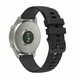 Szilikon szíj Samsung Galaxy Watch 4 / 5 / 6 / 7 / FE, Huawei Watch GT2 / GT3 42mm, Amazfit Bip GTR 42mm, GTS 2 / 3 / 4 / Mini, Garmin Forerunner 165 / 245 / 55 / 645, Venu / SQ, Vivoactive 3 / 5 / Music, 20mm, Fekete