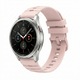 Szilikon szíj kompatibilis Huawei Watch GT2 GT3 GT4 GT5 GT6 Pro 46mm 48mm, Garmin Venu 2 3 4 45mm, Redmi Watch 5 Lite / Active, Samsung Galaxy Watch 46mm, 3 45mm, Gear S3, Amazfit GTR GTR2, Xiaomi Mi Watch, 22 mm, Rózsaszín