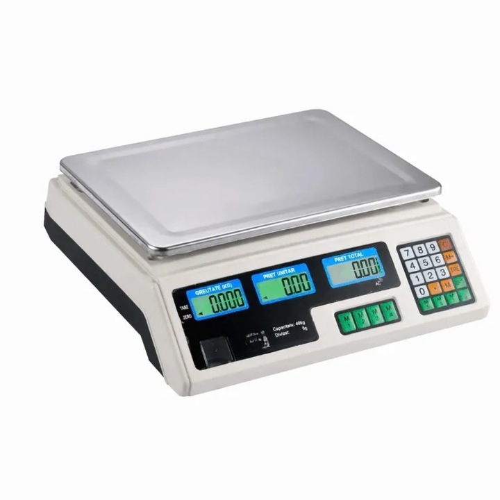 Cantar Electronic, 40 kg, Cu Afisaj LCD
