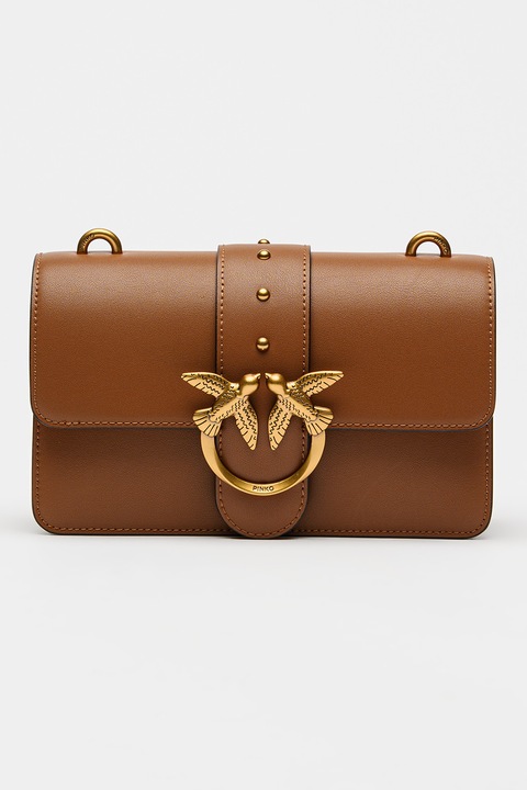 Pinko, Bőrtáska láncos keresztpánttal, Siena barna