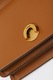 Pinko, Geanta crossbody mica din piele cu lant Love One, Caramel