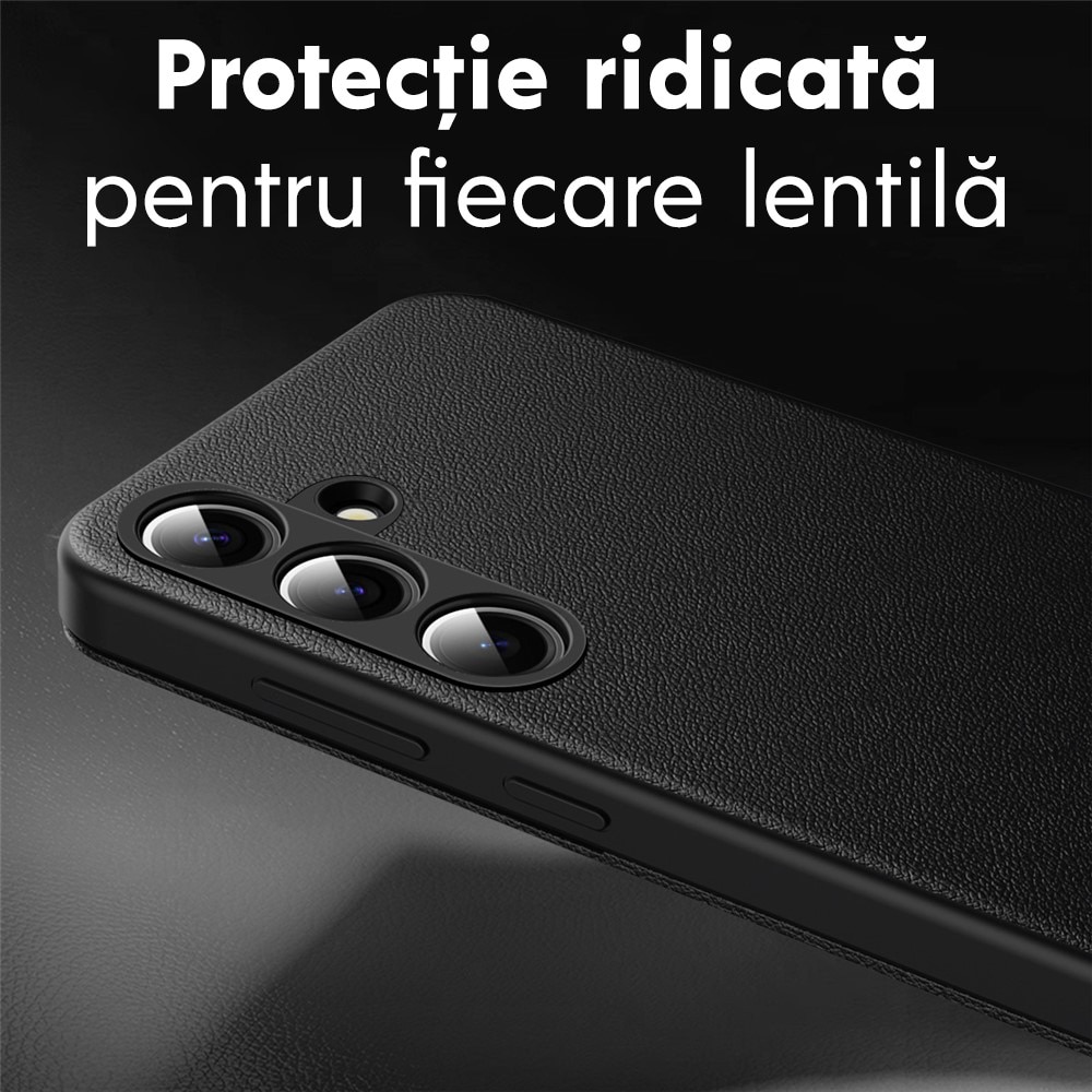 Husa pentru Samsung Galaxy S26 Plus FlipSmart DaDen®, Functie Smart View, Suport carduri, Calitate Premium, Piele ecologica, Negru