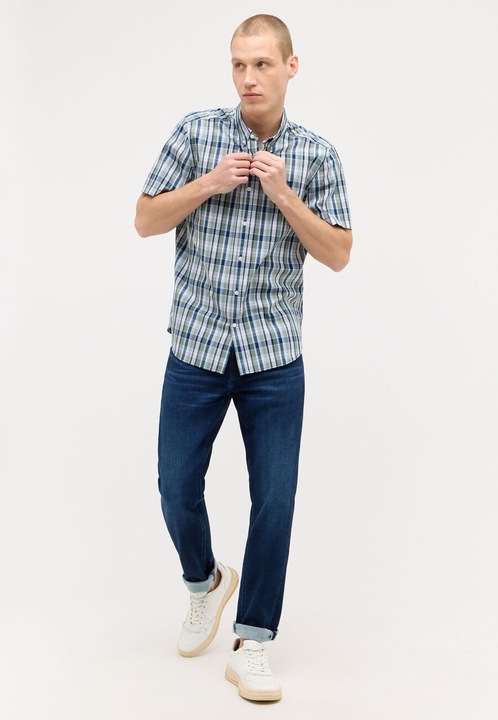 Camasa Barbati, Mustang, Baltimore Sommer Check, Regular Fit, Maneci Scwqfwdurti, Cu Nasturi, Design Clasic, Bumbac, Multicolor, Multicolor