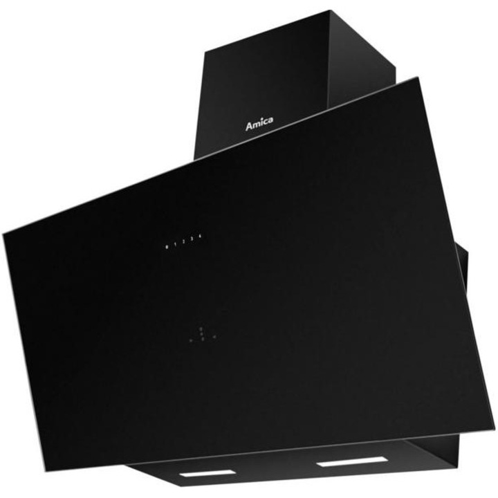 Hota de perete Amica OKC9551BGS, 90 cm, neagră