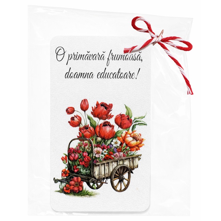 Martisor magnetic educatoare, 9, 5x5, 5 cm