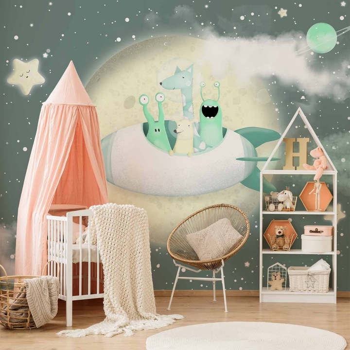 Fototapet Rezistent la apa - Space Adventure - 500 x 350 cm