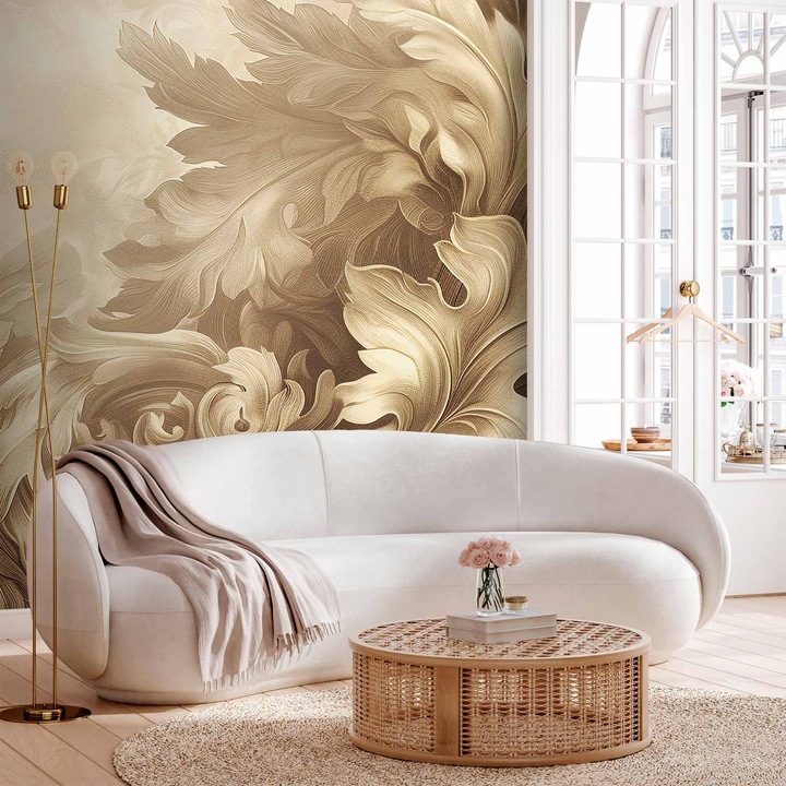 Fotótapéta Artgeist faragott barokk ornamentika szépia 50xvariáció