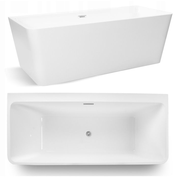 Cada freestanding Corciano Venus 170x75x58cm alb, 100% acril, set complet