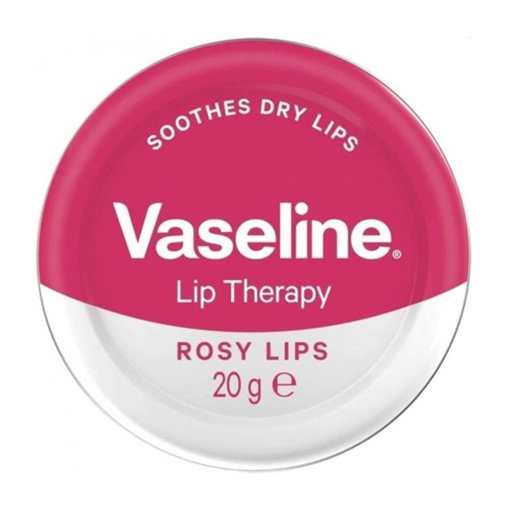 Balsam de Buze, Vaseline, Rosy Lip Therapy, Hidratare profunda, Nuanta naturala rozalie, 20 g