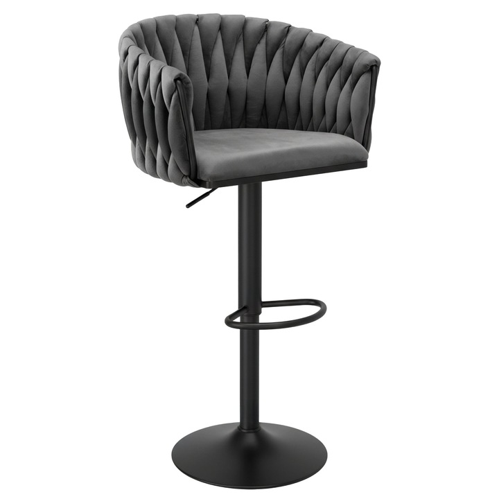 Scaun de bar eHokery, rotire 360°, inaltime ajustabila, 107x41cm