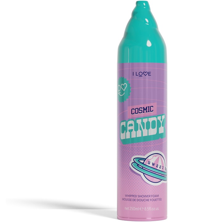 Cosmic Candy tusfürdő hab, 250 ml, I LOVE