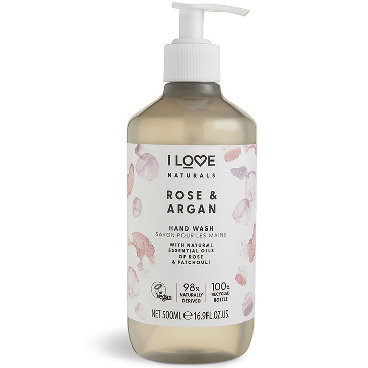 Течен сапун I LOVE Rose Argan Naturals, 500 мл
