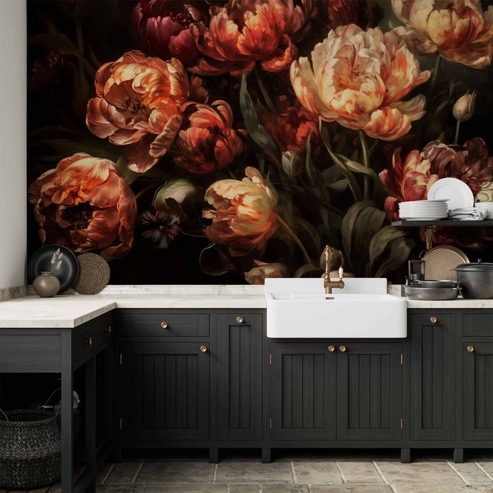 Fotótapéta Vízálló - Virágzó tulipánok - 500 x 350 cm