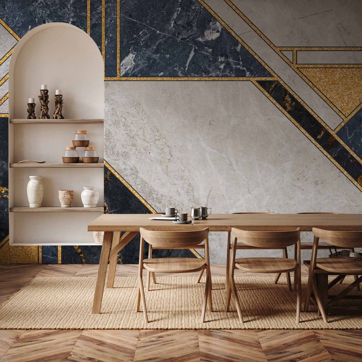 Vízálló fotótapéta - Arany Gránát Minta - 400 x 280 cm