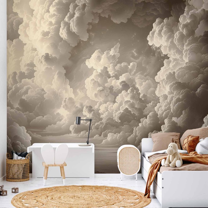Öntapadós fotótapéta - Illuminated Clouds Light - 98 x 70 cm
