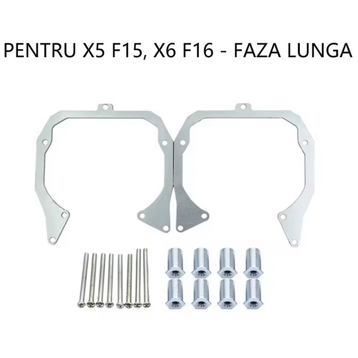 Set 2 rame adaptoare la lupe Hella G5 pentru BMW X5 F15, X6 F16 - pentru faza lunga - HPB-034